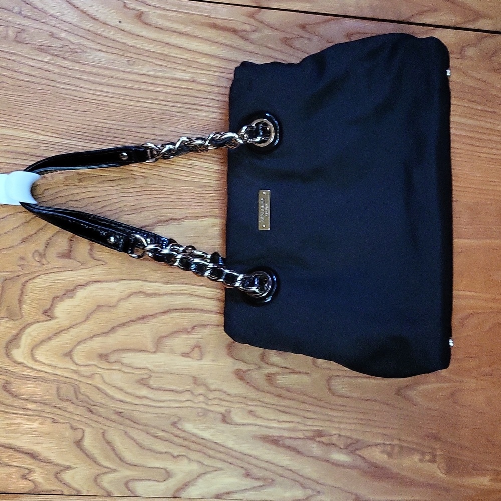 Kate Spade Nylon purse with chain and Faux leather straps